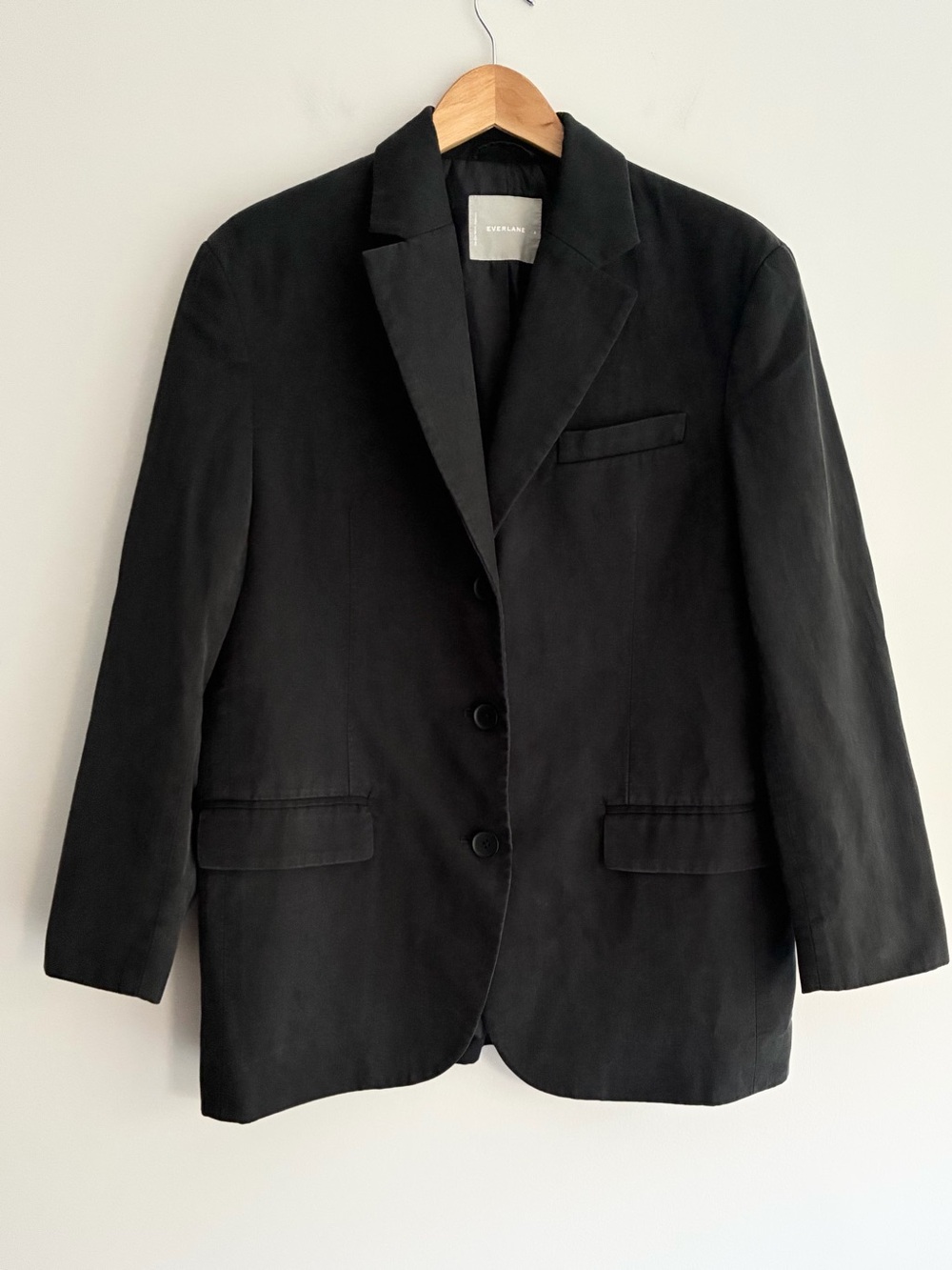 Everlane Charcoal Black Oversized Blazer Size 6
